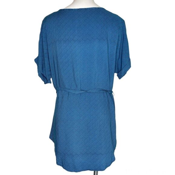 Pixley Martin Tie Waist Geometric Print Tunic Top Size XL - Picture 6 of 16